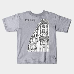 Paris building near Beaubourg Kids T-Shirt